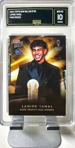 Lamine Yamal 2024 Topps Now RC #NNO Ballon D'or Rookie Kopa Trophy - Bild 1 von 2