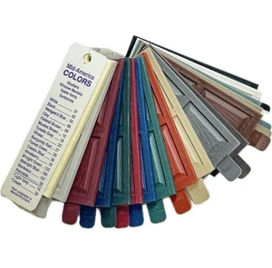 Vintage Mid America Colors Vinyl Shutter Siding Sample Swatch Book Salesman - Picture 1 of 9