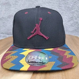 Jordan Hat Cap Snap Back Black Aztex Basketball Jumpman Logo Outdoor Mens - Picture 1 of 8