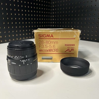 (S) Sigma Zoom 28-80mm f/3.5-5.6 Macro Camera Lens - Minolta AF - Image 1 of 4