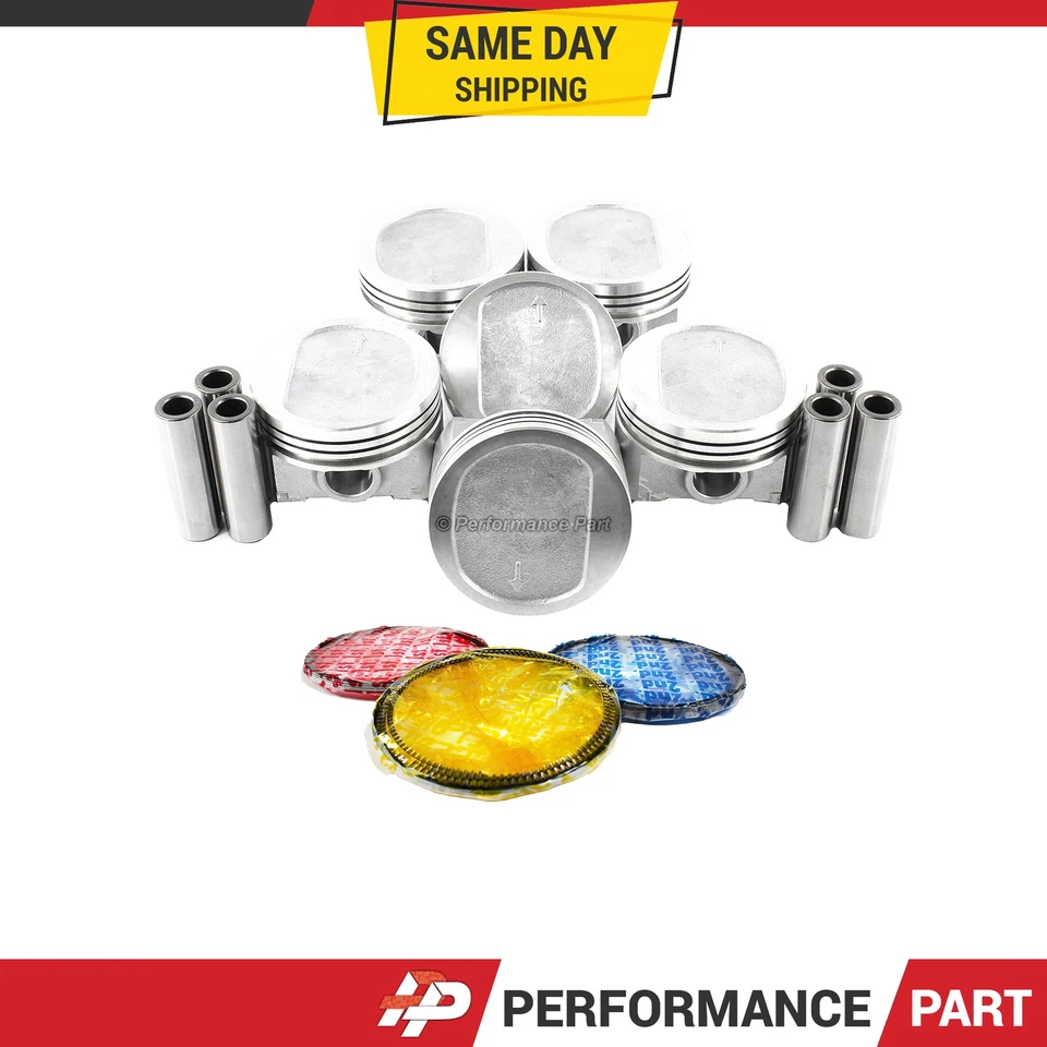 Pistons w/ Rings for 87-95 Jeep 4.0L L6 OHV 12v - Image 1 of 3