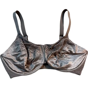 Wacoal 855303 Women's US 34G Full Figure Underwire Jacquard Mesh Bra Pewter - Picture 1 of 5