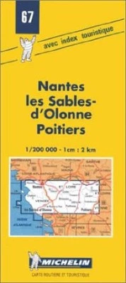Michelin Map 67 Nantes, Les Sables ... by Michelin Travel Publ Sheet map, folded - Image 1 of 2