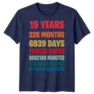 19 Jahre Geburtstag Meilenstein Herren T-Shirt Time Breakdown Geschenk - Bild 1 von 27