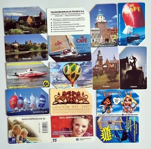 Lot of 16 Poland Urmet Chip Card Phonecard Thematic Boat Girl Anime - Picture 1 of 2