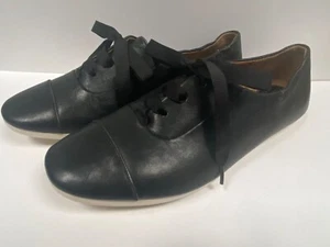 Clarks Damenschuhe schwarz UK 8 D FEATURE SHOW Schnürschuhe Leder flach Artisan EU 42 - Bild 1 von 10