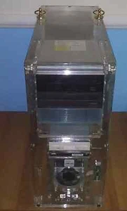 SOLO CASE PC DESKTOP PLEXIGLASS CON ALIMENTATORE LETTORI E VENTOLE - Photo 1/6