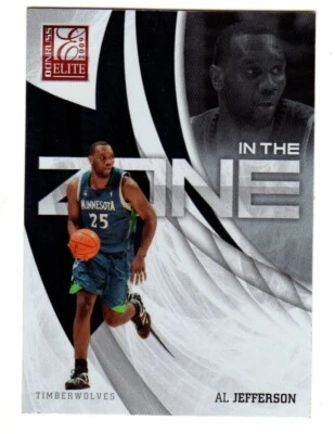 🏀⛹️ 2009-10 Donruss Elite IN THE ZONE #17 Al Jefferson MINNESOTA TIMBERWOLVES - Image 1 of 2