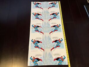 1971 Superman Litter Promo 35”x16” Garbage Bag National Periodical Publications