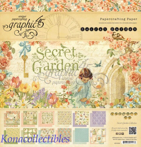 Graphic 45 Secret Garden 12x12 Paper Pad