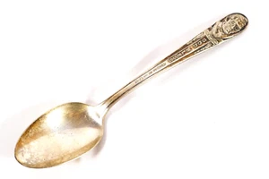 Antique Townsend National Weekly Souvenir Silver Plate Spoon God Bless America - Picture 1 of 8