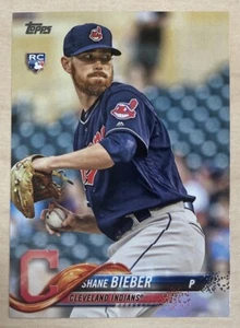 SHANE BIEBER RC - 2018 Topps Update Series #US198 - CLEVELAND INDIANS - Picture 1 of 2
