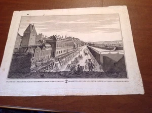 ANTIKER DRUCK - OPTISCHE ANSICHT - Wien Herausgegeben von G.B. Probst 1760 - Bild 1 von 8