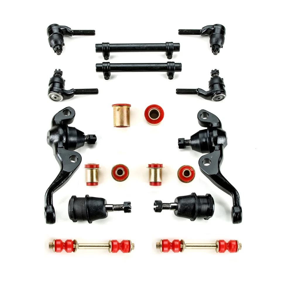 Kit de reconstrucción de suspensión delantera de polietileno rojo para Dodge 1962-1964 todos excepto 880 Foto 1 de 4