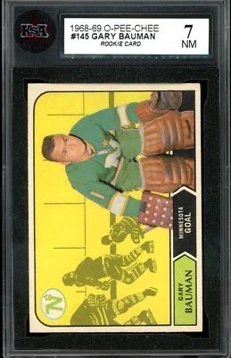 1968-69 O-Pee-Chee OPC #145 Gary Bauman Rookie KSA 7 NM Minnesota North Stars - Image 1 of 2