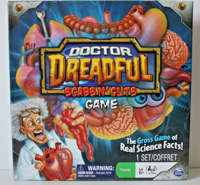 Doctor Dreadful Scabs N' Guts Board Game Spin Master horror zombie