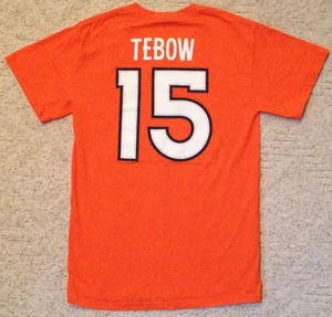 Vintage Tim Tebow Denver Broncos NFL Football Reebok Sports T-Shirt Adult Small - Picture 1 of 2