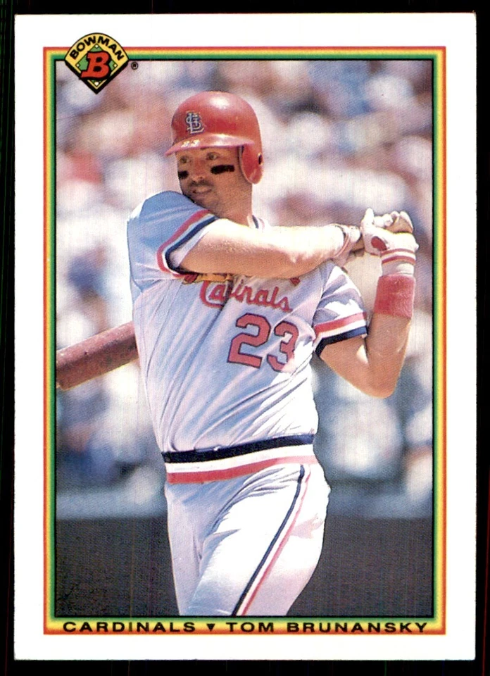 1990 Bowman Tom Brunansky St. Louis Cardinals #202 - Image 1 of 2