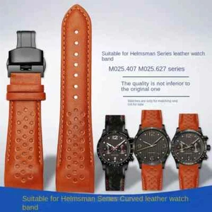 Correas de reloj de cuero con extremo curvo para Mido Helmsman serie M025.627/M025.407 - Imagen 1 de 30