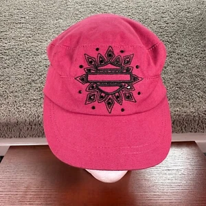 Harley Davidson Hat Womens OS Pink Black Rhinestones Painters Cap Ladies READ - Picture 1 of 11
