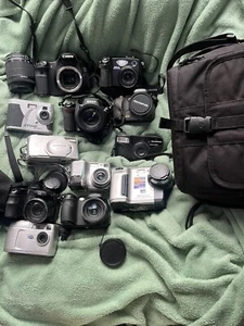 Lot Of Digital Cameras Untested, Canon, Nikon, Olympus, Etc. (SeeDescription) - Picture 1 of 6