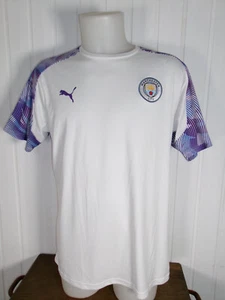 Maillot football PUMA Manchester City T-shirt d'Entraînement - Blanc/Violet XL - Picture 1 of 6