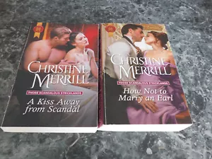Harlequin Christine Merrill lot of 2 Scandalous Strickland Regency Historical - Bild 1 von 1
