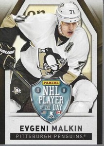 2013-14 Panini Player of the Day Thick Stock #5 Evgeni Malkin - NM-MT