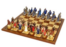 King Arthur Chess Set With Sapele Maple Board