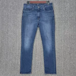 J. Crew Jeans Mens 31x28* Blue Dark Wash Skinny Leg Flex Stretch Denim AM273 - Picture 1 of 14