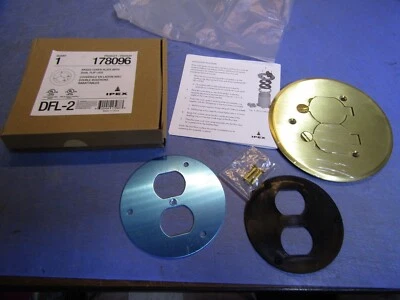 1 – IPEX 178096 Brass Cover Plate W/ Dual Flip Lids. NEW in Box