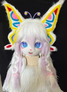 kig style Fursuit butterfly homemade cosplay head - Picture 1 of 4