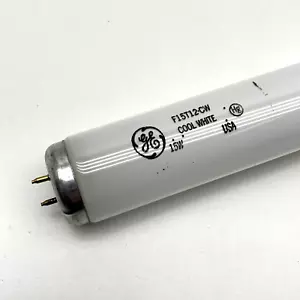 (6-Pack) GE F15T12/CW Fluorescent 15W 18" Lamp Light Bulb Cool White Made in USA - Picture 1 of 6