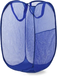 Pop up Laundry Hamper, Mesh Laundry Basket Collapsible, Foldable Hamper for Trav - Picture 1 of 11