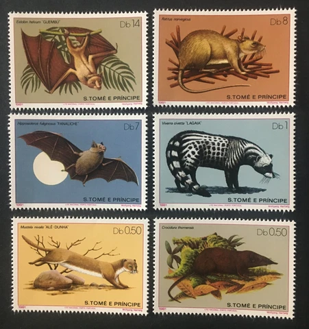 São Tomé & Príncipe 1981 - Animals, Mammals set MNH Cover