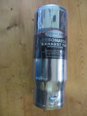 Exhaust Tip 4" Pencil Tip - Stainless Steel Fits 2" - 3" Pipe Bolt On -NEW Foto 1 de 4