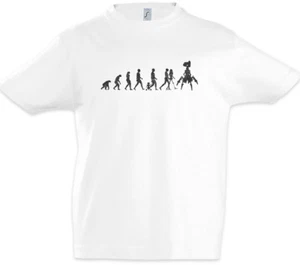 Android Evolution Boys T-Shirt Human Fun Geek Nerd Robot Scientist Science - Picture 1 of 1