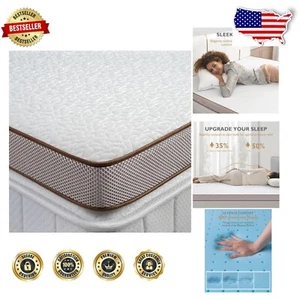 Lightweight Twin Mattress Topper - 2-Inch Gel Memory Foam with Zippered Cover - Picture 1 of 9
