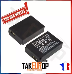 Batterie pour Canon LP-E12 Eos 100d M M2 M10 M50 Mark II M100 M200 Rebel SL1 - Imagen 1 de 4