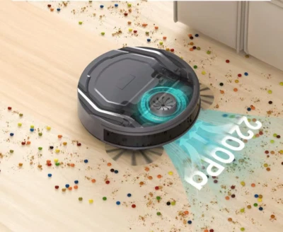 Saugroboter WLAN, kompatibel mit Alexa, für Teppich und Tier, 120 Min, - Bild 1 von 4