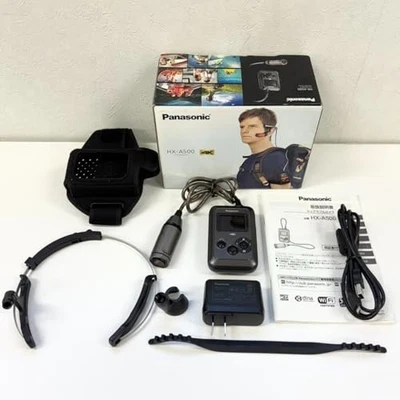 Panasonic HX-A500 Gray Wearable 4K POV Camcorder  Action Camera w/Box - Image 1 of 4