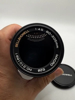 Bell & Howell Olympus Om Mount camera lens 80-205 F4.5 vintage GC - Image 1 of 4