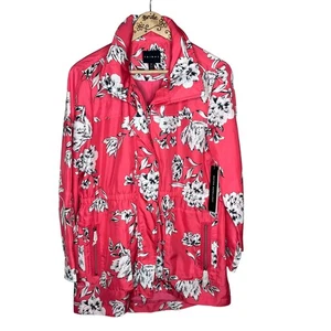 Tribal NEW NWT Floral Melon Rain Jacket Size Small - Picture 1 of 11