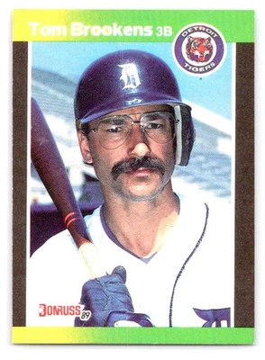 1989 Donruss #508 Tom Brookens - Image 1 of 2