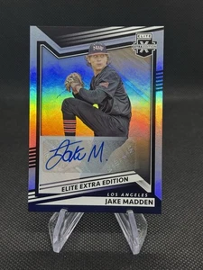 2022 Panini Elite Edizione Extra Jake Madden Auto Los Angeles Angels MLB #118 - Foto 1 di 2