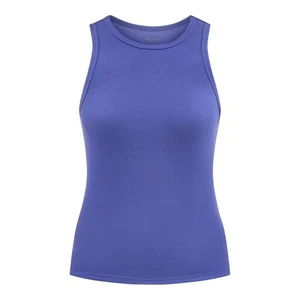 Womens Rally Blue No Boundaries Ribbed High Neck Tank Top size XS (0-2) - Picture 1 of 5