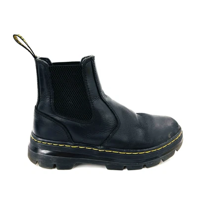 Womens US 6 Dr. Doc Martens Air Wair Embury Black Leather Chelsea Pull On Boots - Image 1 of 4