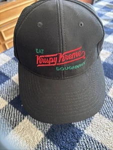 Black polyester Krispy Kreme Embroidered Hat - Picture 1 of 3