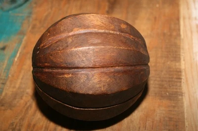 Antiguo pisapapeles boya red flotador pesca madera torneada tallada ¿Quién sabe??? Foto 1 de 4