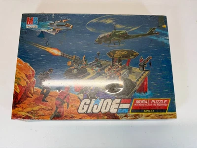 G.I. Joe Battles Cobra Command Battle 3 Mural Puzzle MB Sealed Vintage - Image 1 of 3